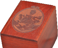 laser engraved bloodwood lid