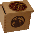 A box branded with the Ratling mon and with an honor counter lid