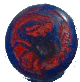 crab bottlecap with red fill