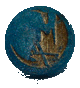crane bottlecap with gold fill